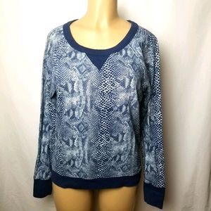 GAP Blue snake print sweatshirt